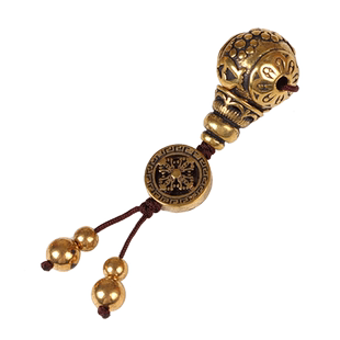 黄铜佛头三通佛塔橄榄核项链diy饰品配件大星月金刚菩提手串配件