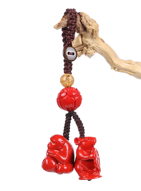 猴鼠共荣2022虎年生肖属兔汽车钥匙扣包挂件化男女款