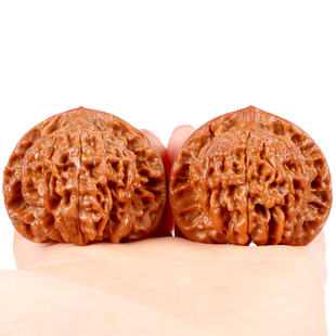 文玩核桃王勇麒麟纹官帽包浆盘玩核桃手玩男士手把件古玩把玩核桃