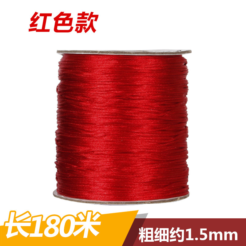 DIY HANDMADE BEADED WIRE COTTON THREAD JADE THREAD BRAIDED THREAD BRACELET ROPE JADE ROPE NON-ELASTIC THREAD LARGE ROLL