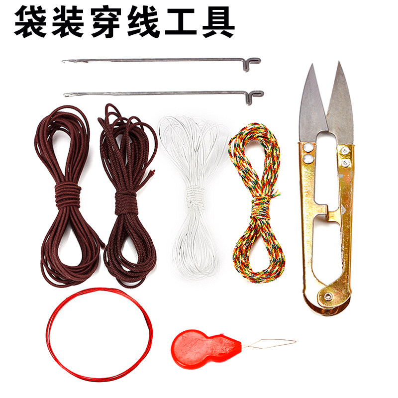 WENWAN 구슬 도구 세트 3 방향 크로 셰 뜨개질 족집게 구멍 확장기 손 문자열 탄성 스레드 부처님 구슬 구슬 리드 바늘