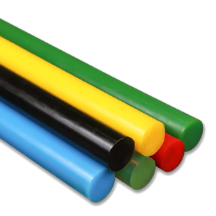 彩色实心聚氨酯棒牛筋棒弹性橡胶棒优力胶PU胶黑色空心弹力棒切割