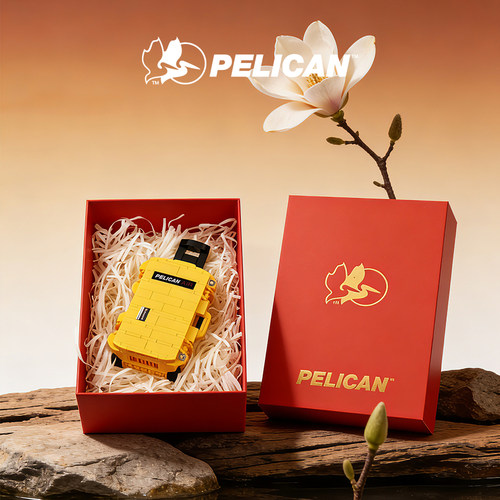 PELICAN派力肯 1535air黄色旅行箱男女孩拼搭积木玩具礼物5岁积木