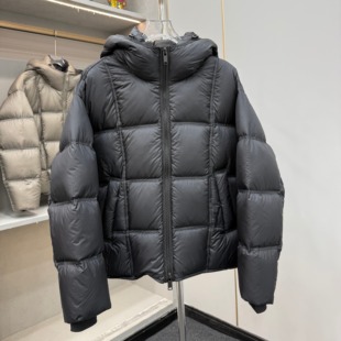 2025新款90白鸭绒羽绒服男款冬季高级感加厚高充绒量袄子短款潮牌