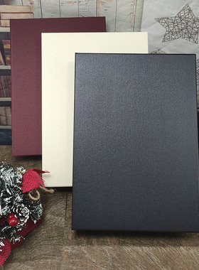 高档纯黑色商务礼品盒大号长方形礼物包装衬衫纸盒子定制LOGO礼盒