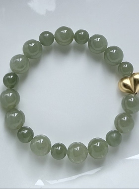 【特卖不退换】天然水晶珍珠混搭手串翡翠紫锂辉兔毛925银镀金