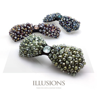 【清货不褪】illusions [星光森林] 奥地利进口水晶蝴蝶结发卡
