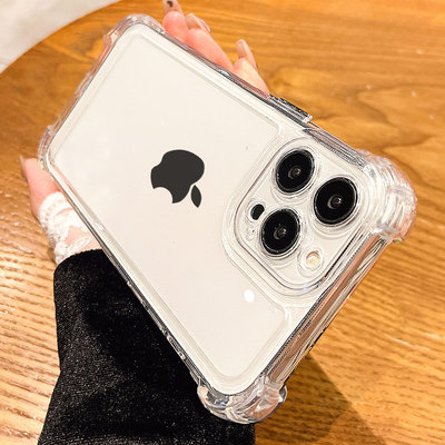 适用苹果14/13/12/11透明防摔壳