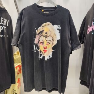 美式 GALLERY DEPT 2025新款 T恤 潮牌高街复古洗水做旧嘻哈短袖