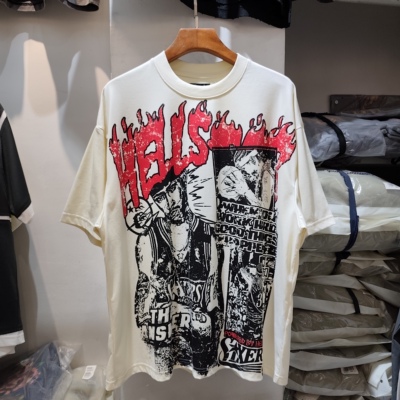 手机实拍 2025夏季HELLSTAR 美潮系列艾弗森vintage男女短袖T恤