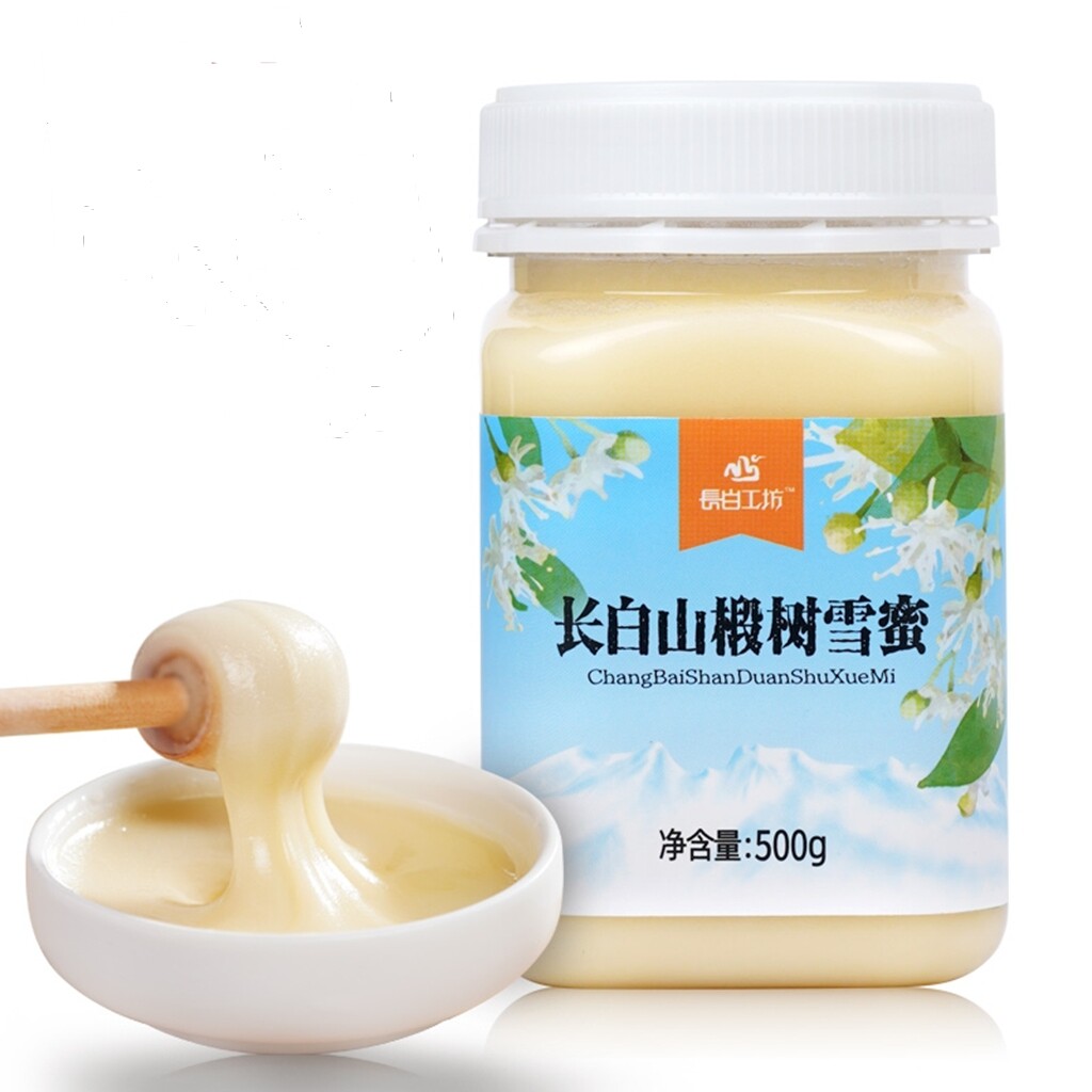 长白山椴树雪蜜 结晶蜂蜜500g纯正天然白蜜 土蜂蜜农家自产椴树蜜