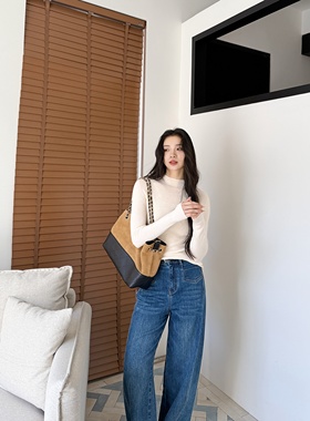 周一衣橱丨100绵羊毛丨新澳可机洗超细羊毛半高领针织衫-MY6203