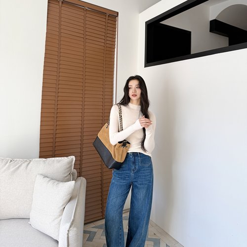 周一衣橱丨100绵羊毛丨新澳可机洗超细羊毛半高领针织衫-MY6203