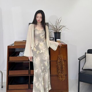 100桑蚕丝丨10姆米真丝雪纺清透感V领短开衫百搭衬衫-MY4861
