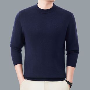 16针四平针织打底羊绒衫 爵士时代 厚款 精纺山羊绒 MY6503 男士