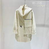 年终大衣专场 苏力羊驼·羊毛 圈圈毛大翻领气质双面大衣MY6613
