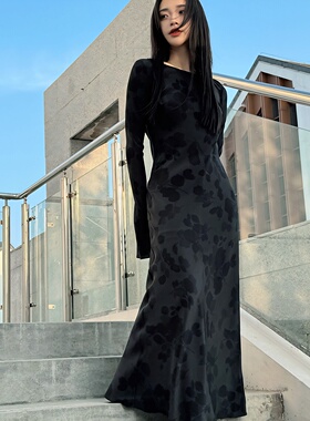 乌托邦丨100桑蚕丝丨45°斜裁R*P慵懒度假真丝双绉连衣裙-MY4647