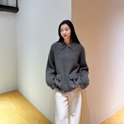 年终羊绒专场丨康赛妮100山羊绒丨厚款宽松羊绒开衫毛衣-MY6752