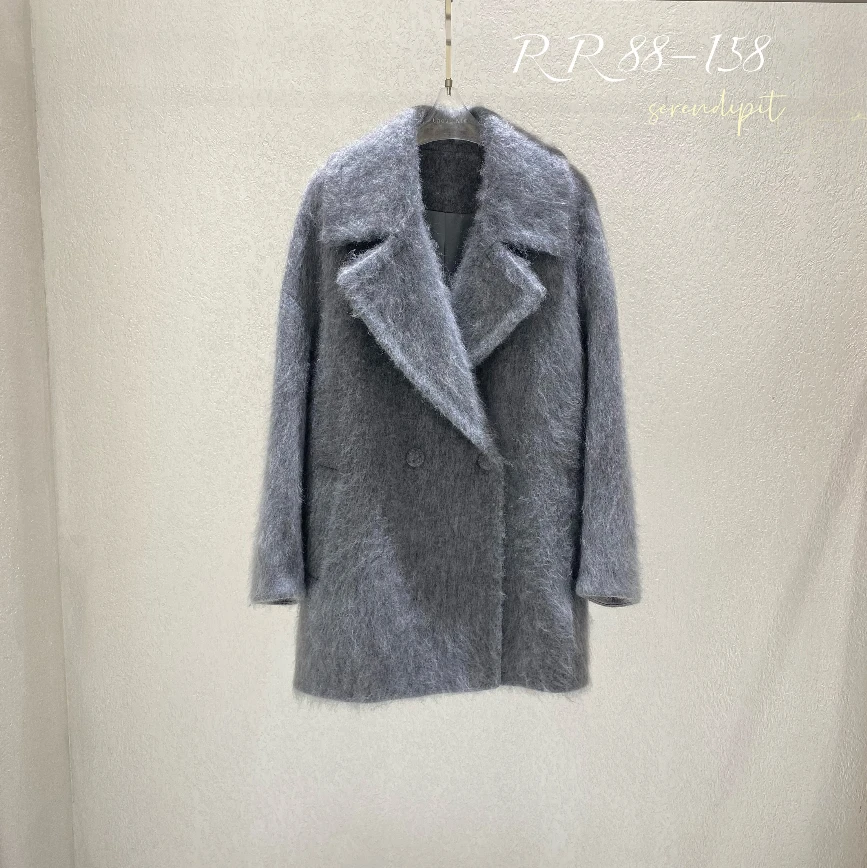 年终大衣专场丨羊毛·羊绒拉毛面料丨大翻领中长款单面大衣MY6641,女装/女士精品,毛呢外套,淘宝优惠券,粉丝福利购,淘宝优惠卷