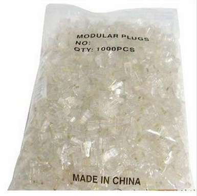 ʵÌåÖ±ÏúÍøÂçË®¾§Í· RJ45Ë®¾§Í·°Ëо8P8CÍøÏßCOBË®¾§Í· 1000¸ö/°ü