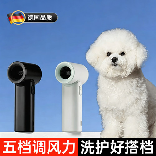 德系精工宠物便携小型吹风洗澡后猫狗嘴部胡须快速吹干风扇吹风机