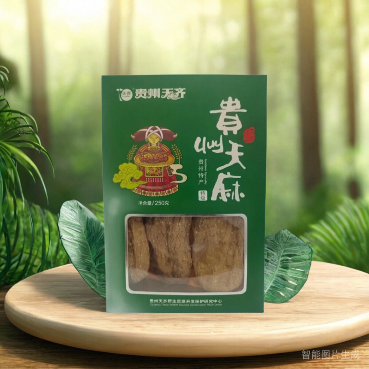 天齐贵州特级天麻250g礼盒 毕节大方深山天麻特级 官方旗舰店
