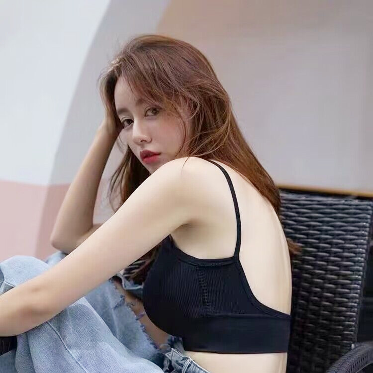 纯棉U型大露背性感抹胸打底内搭