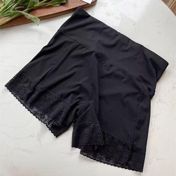 安全裤冰丝无痕不卷边宽腰三分裤