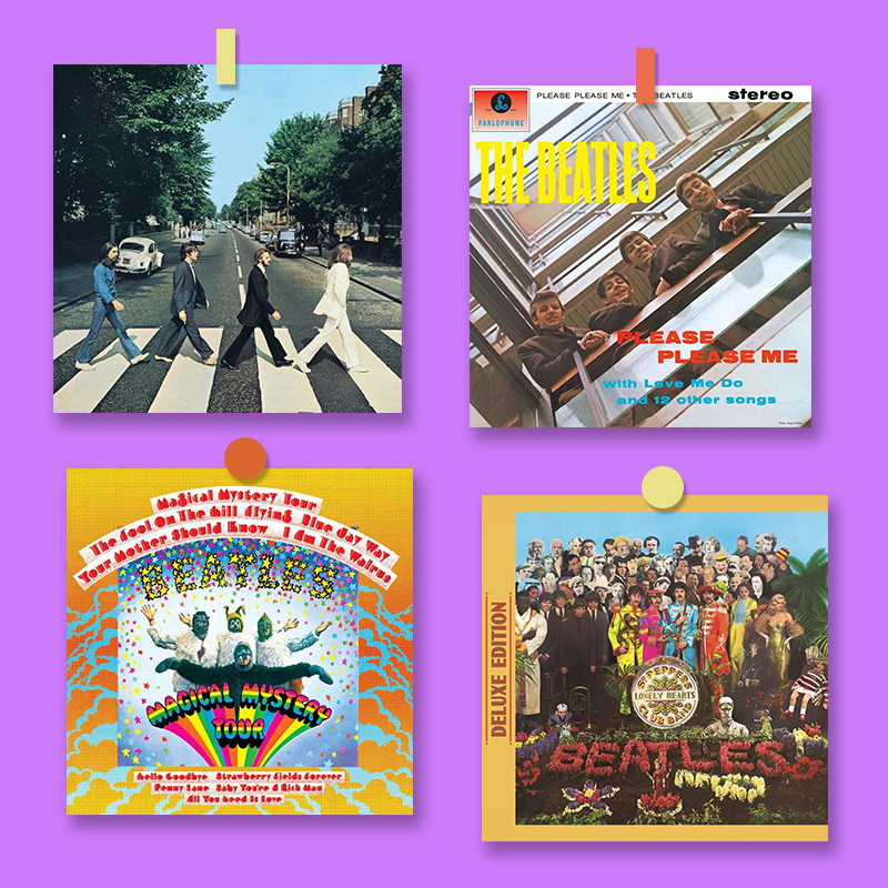 the beatles甲壳虫乐队披头士专辑封面ins墙贴海报宿舍卧室装饰画