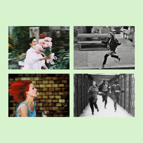 电影中的奔跑场景海报宿舍桌面墙贴卡片卧室房间背景墙装饰画ins