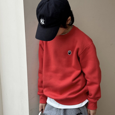 童装男童加绒套头卫衣2025新款儿童加厚新年红色秋冬外套保暖上衣