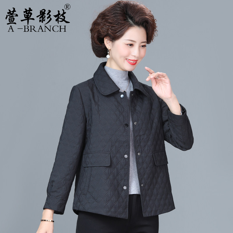 小个子妈妈秋装外套2025新款中年女短款风衣高端时尚春秋洋气上衣