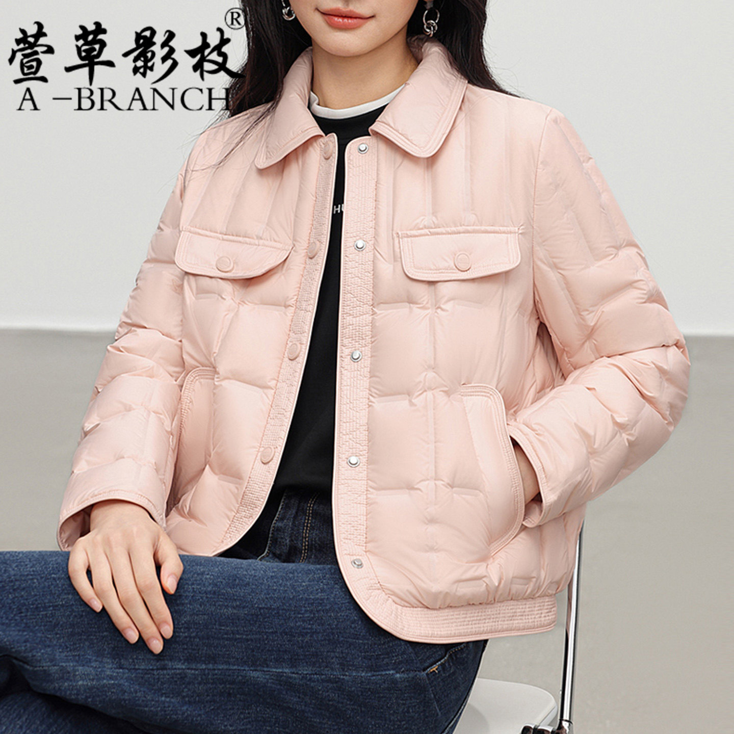 小香风妈妈轻薄短款羽绒服2025新款秋冬季中年女士小个子保暖外套
