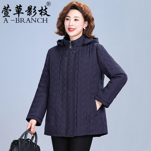中老年妈妈秋冬装棉服外套2026年中年女士棉衣大码洋气中长款棉袄