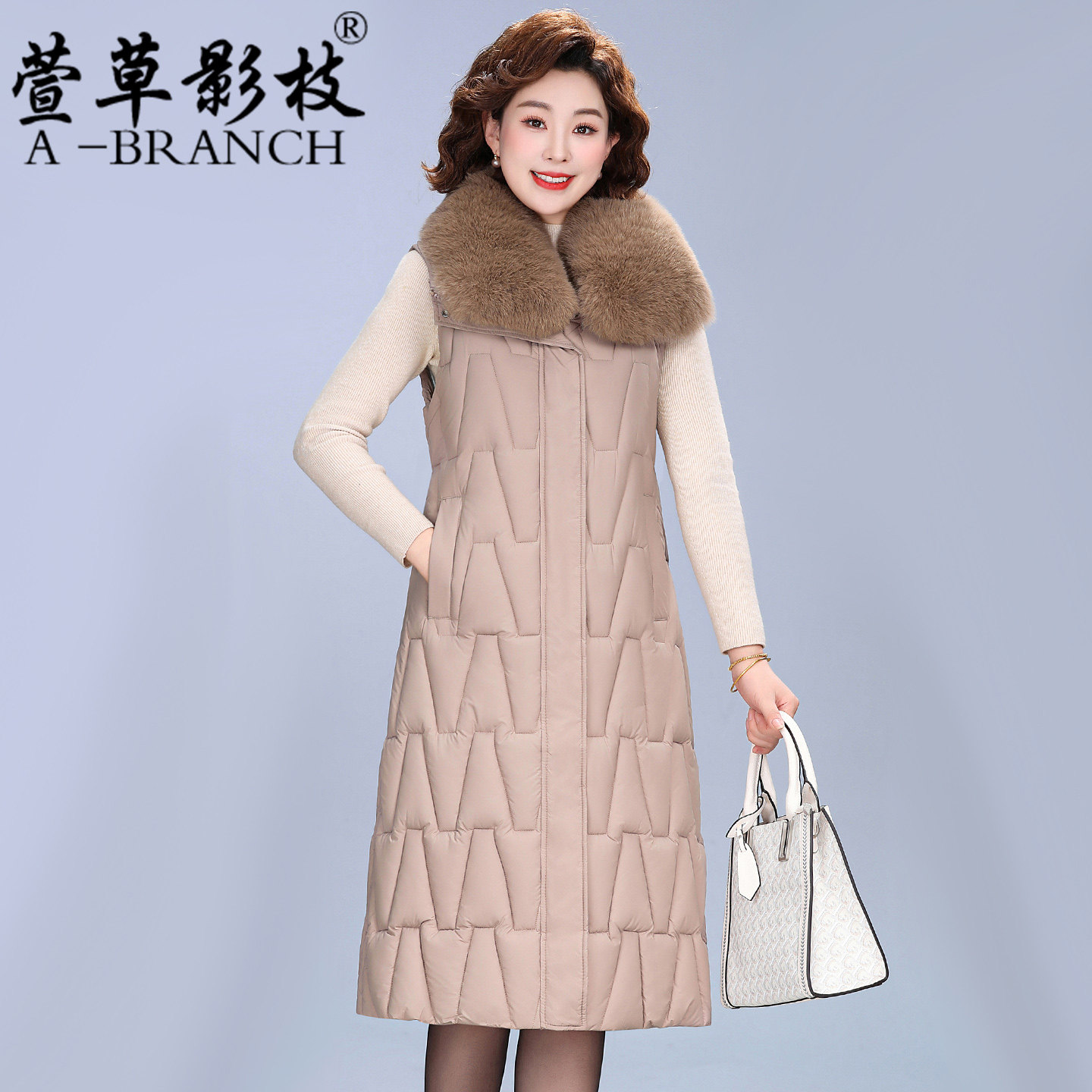 中年妈妈马甲洋气秋冬装2025新款大码时尚保暖棉马夹女士背心外套