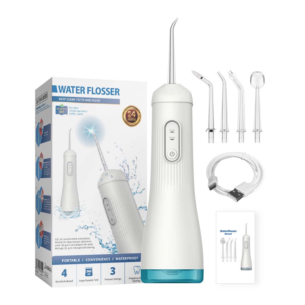 定制w厂家水牙线洗牙器口腔清洁IPX7电动冲牙器Oral irrigator