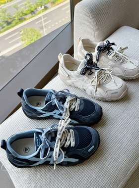 跟高4cm设计感小众内增高阿甘鞋2025早秋新款户外休闲百搭德训鞋