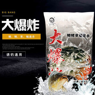 大爆炸600g 鲫鲤草鳊 诱钓通用鱼饵料 通用型饵料 大包装