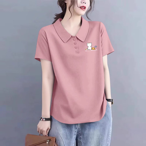 纯棉polo衫上衣夏季新款