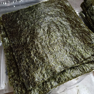 寿司海苔50张原味即食商用大片做寿司料理材料食材墨绿色