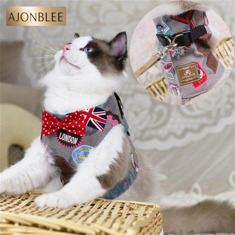 布偶猫牵引绳背心式胸背带防挣脱西部牛仔风绅士蝴蝶结猫咪栓猫绳,宠物/宠物食品及用品,猫牵引绳,淘宝优惠券,粉丝福利购,淘宝优惠卷