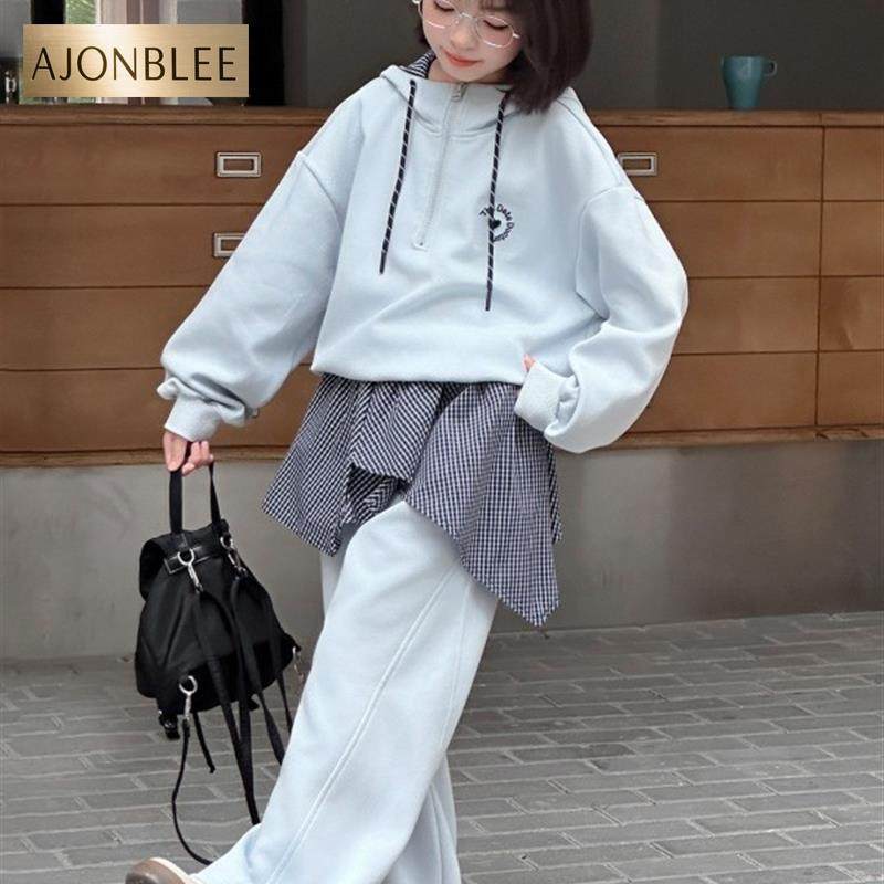 女童套装春秋季2025新款儿童洋气休闲运动服女中大童春装两件套潮