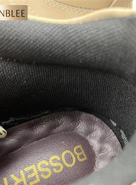 Pick up Leaks出口出口英伦风格秋冬羊毛里衬保暖真牛皮爸爸鞋男