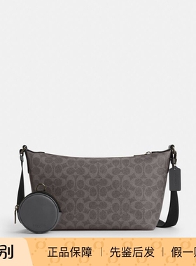 香港代购 专柜正品 COACH/蔻驰新款男包附手包小号FINN斜挎包