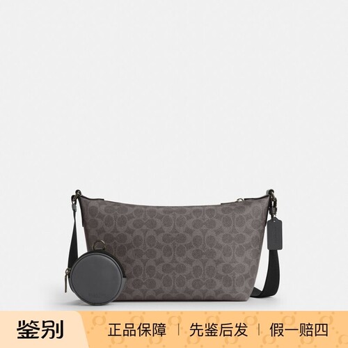 香港代购 专柜正品 COACH/蔻驰新款男包附手包小号FINN斜挎包