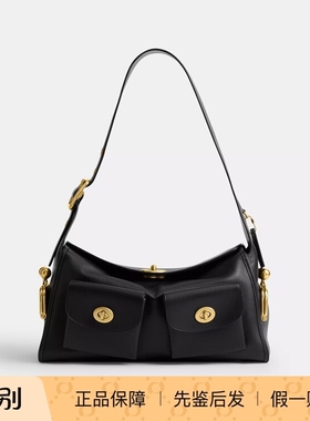 香港代购 COACH/蔻驰新款女包 CDZ12 TURNLOCK HAVERSACK背包