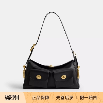 香港代购 COACH/蔻驰新款女包 CDZ12 TURNLOCK HAVERSACK背包