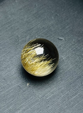 超有特色（生长发）无棉干净通透款，极美金发晶聚宝盆，17.6mm