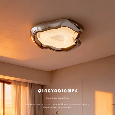 卧室灯全光谱护眼吸顶灯书房灯2025年新款创意中古风曲奇主卧灯具