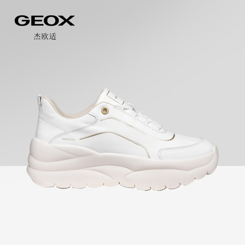 GEOX杰欧适女鞋26夏季新款运动低帮舒适圆头厚底时尚休闲鞋